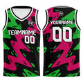 Custom Black Rose Green Basketball Jersey Uniform Suit Printed Your Logo Name Number enthsush