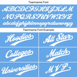 Custom Light Blue Sweatshirt Hoodie For Men Women Girl Boy Print Your Logo Name Number