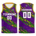 Custom Purple Green Basketball Jersey Uniform Suit Printed Your Logo Name Number enthsush
