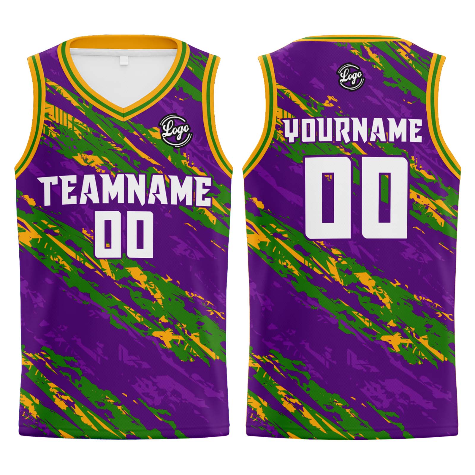 Custom Purple Green Basketball Jersey Uniform Suit Printed Your Logo Name Number enthsush