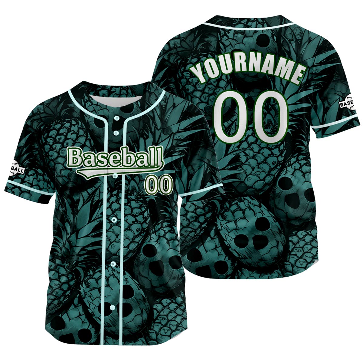 Custom green Baseball Jersey Personalized Baseball Shirt for Men Women Kids Youth enthsush