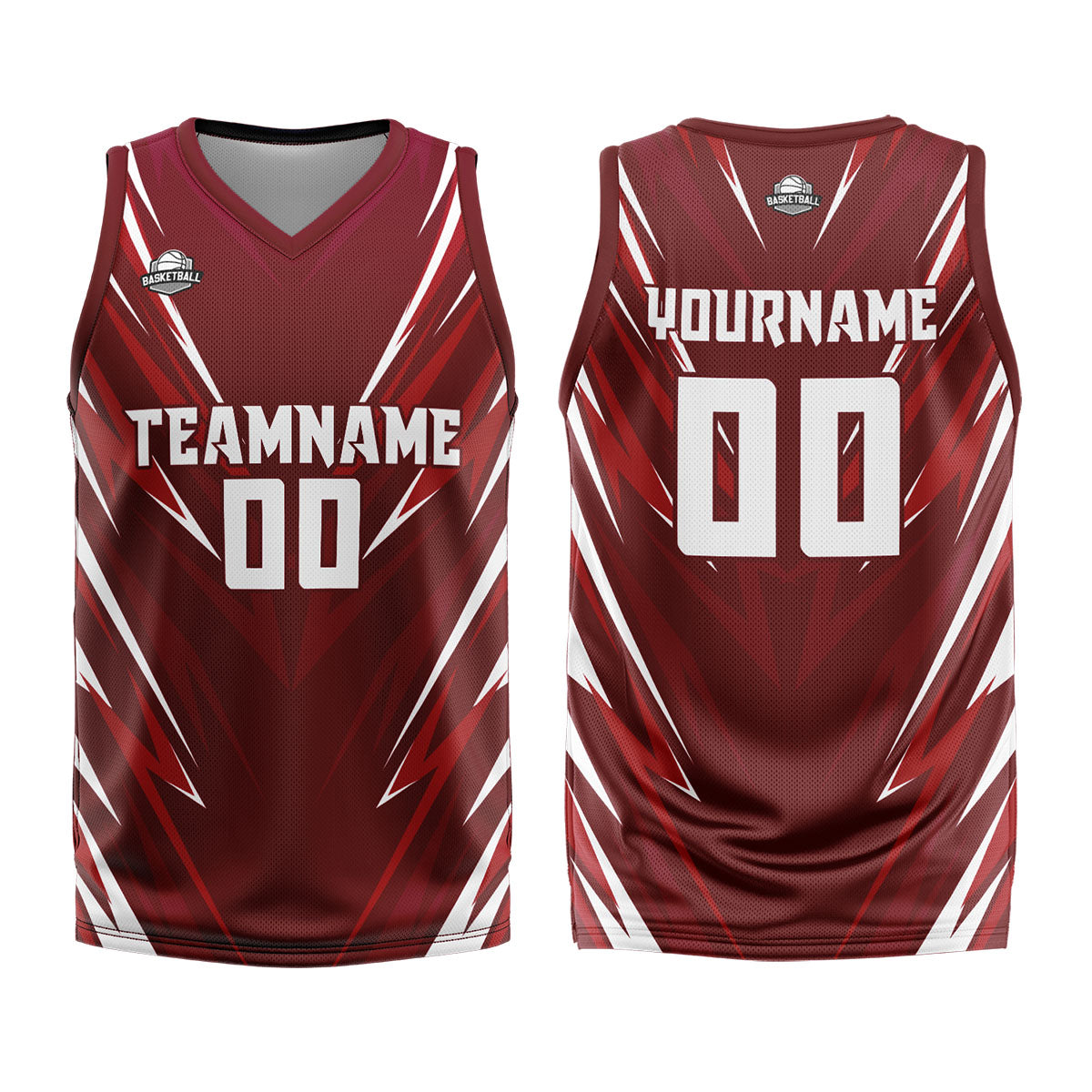 Custom Dark Red Basketball Jersey Uniform Suit Printed Your Logo Name Number enthsush