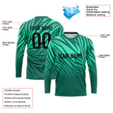 Custom Basketball Soccer Football Shooting Long T-Shirt for Adults and Kids Green