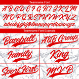 Custom Full Print Design Authentic Baseball Jersey white-red