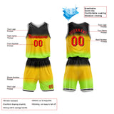 Custom Basketball Jersey Uniform Suit Printed Your Logo Name Number Gradient-Yellow