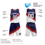 Custom Basketball Jersey Uniform Suit Printed Your Logo Name Number Navy-Red-White
