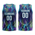 Custom Purple Light Blue Basketball Jersey Uniform Suit Printed Your Logo Name Number enthsush