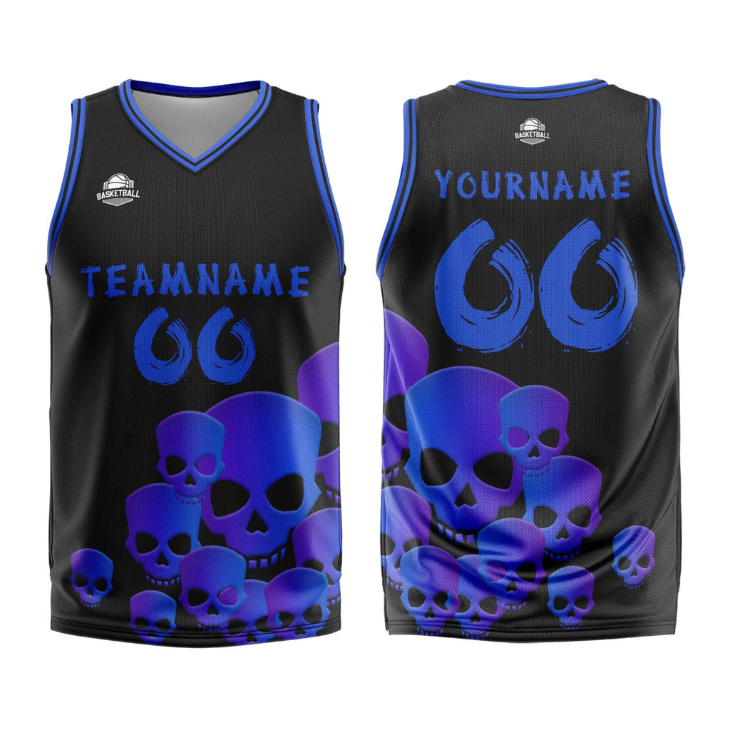 Custom Fluid Blue Basketball Jersey Uniform Suit Printed Your Logo Name Number enthsush