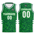 Custom Green Basketball Jersey Uniform Suit Printed Your Logo Name Number enthsush