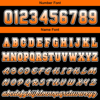 Custom Orange Black  Sweatshirt Hoodie For Men Women Girl Boy Print Your Logo Name Number enthsush