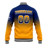 Custom Gradient Varsity Jacket Letterman jacket for Men, Women and Youth Navy&Orange