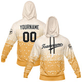 Custom White Yellow Sweatshirt Hoodie For Men Women Girl Boy Print Your Logo Name Number