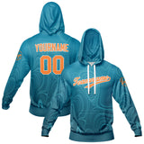 Custom Lake Blue Sweatshirt Hoodie For Men Women Girl Boy Print Your Logo Name Number