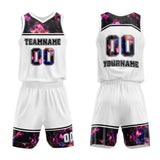 Custom Basketball Jersey Uniform Suit Printed Your Logo Name Number White-Starry Sky