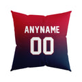 Custom Football Throw Pillow for Men Women Boy Gift Printed Your Personalized Name Number Navy&Red&Gray enthsush