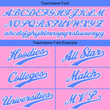 Custom Pink Light Blue Sweatshirt Hoodie For Men Women Girl Boy Print Your Logo Name Number