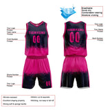 Custom Basketball Jersey Uniform Suit Printed Your Logo Name Number Navy-Hot Pink