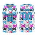 Custom Light Blue Basketball Jersey Uniform Suit Printed Your Logo Name Number enthsush