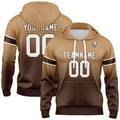 Custom Gradient Hoodie For Man Woman Girl Boy Print Your Logo Name Number Brown enthsush