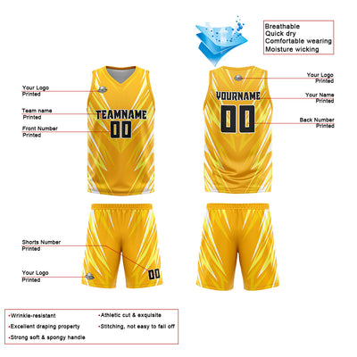 Custom Orange Reversible Basketball Suit for Adults and Kids Personalized Jersey enthsush