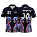 Custom Football Polo Shirts  Add Your Unique Logo/Name/Number Black&Silvery enthsush