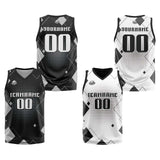 Custom Grey Reversible Basketball Suit for Adults and Kids Personalized Jersey