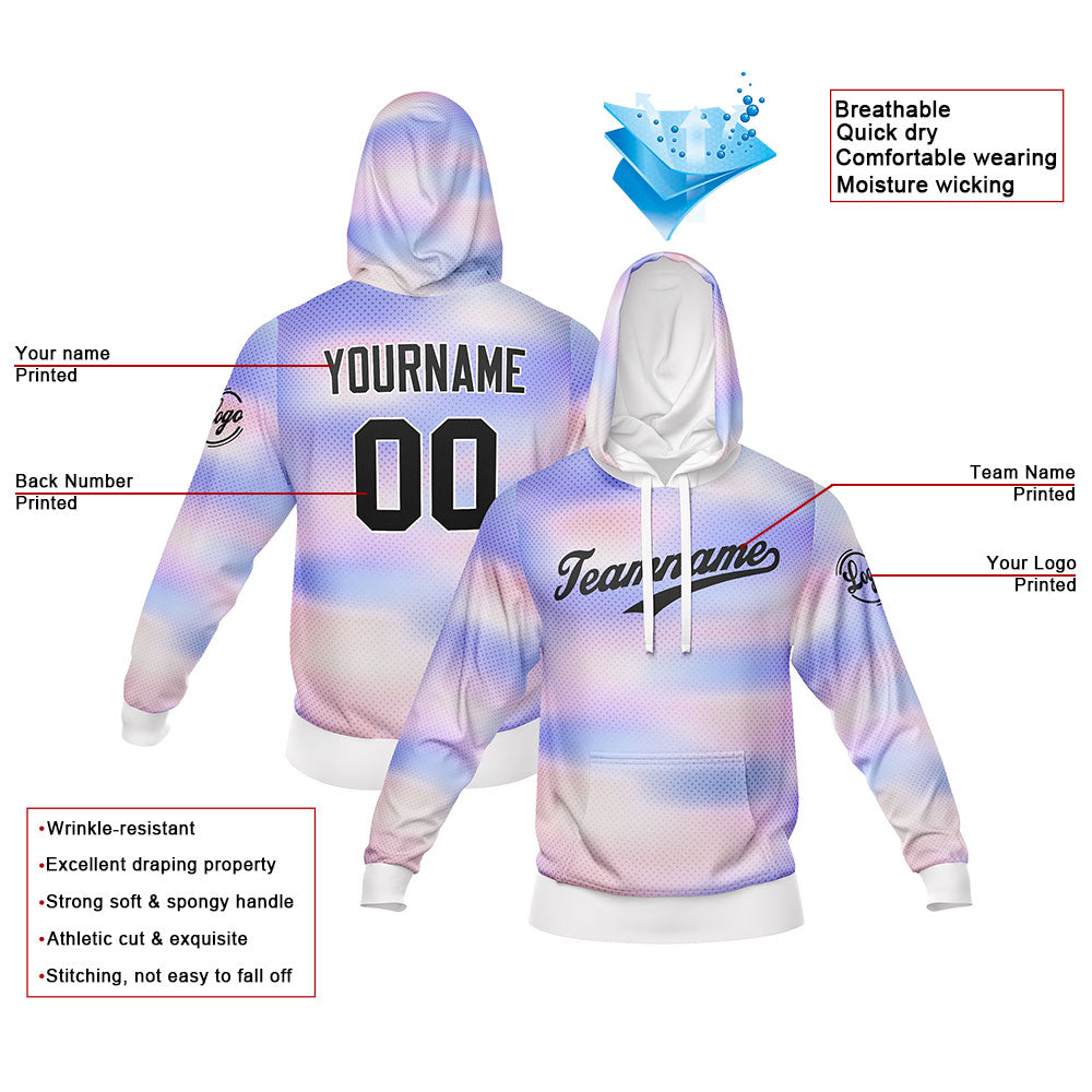 Custom Light Purple Sweatshirt Hoodie For Men Women Girl Boy Print Your Logo Name Number enthsush