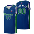 Custom basketball jersey shorts for men and women. Embroidered and printed name, number and logo Blue enthsush