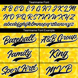 Custom Full Print Design Authentic Baseball Jersey Yellow camouflage