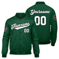 Custom Varsity Jacket Letterman jacket for Men, Women and Youth Green Black White enthsush