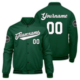 Custom Varsity Jacket Letterman jacket for Men, Women and Youth Green Black White