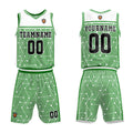 Custom White Green Basketball Jersey Uniform Suit Printed Your Logo Name Number enthsush