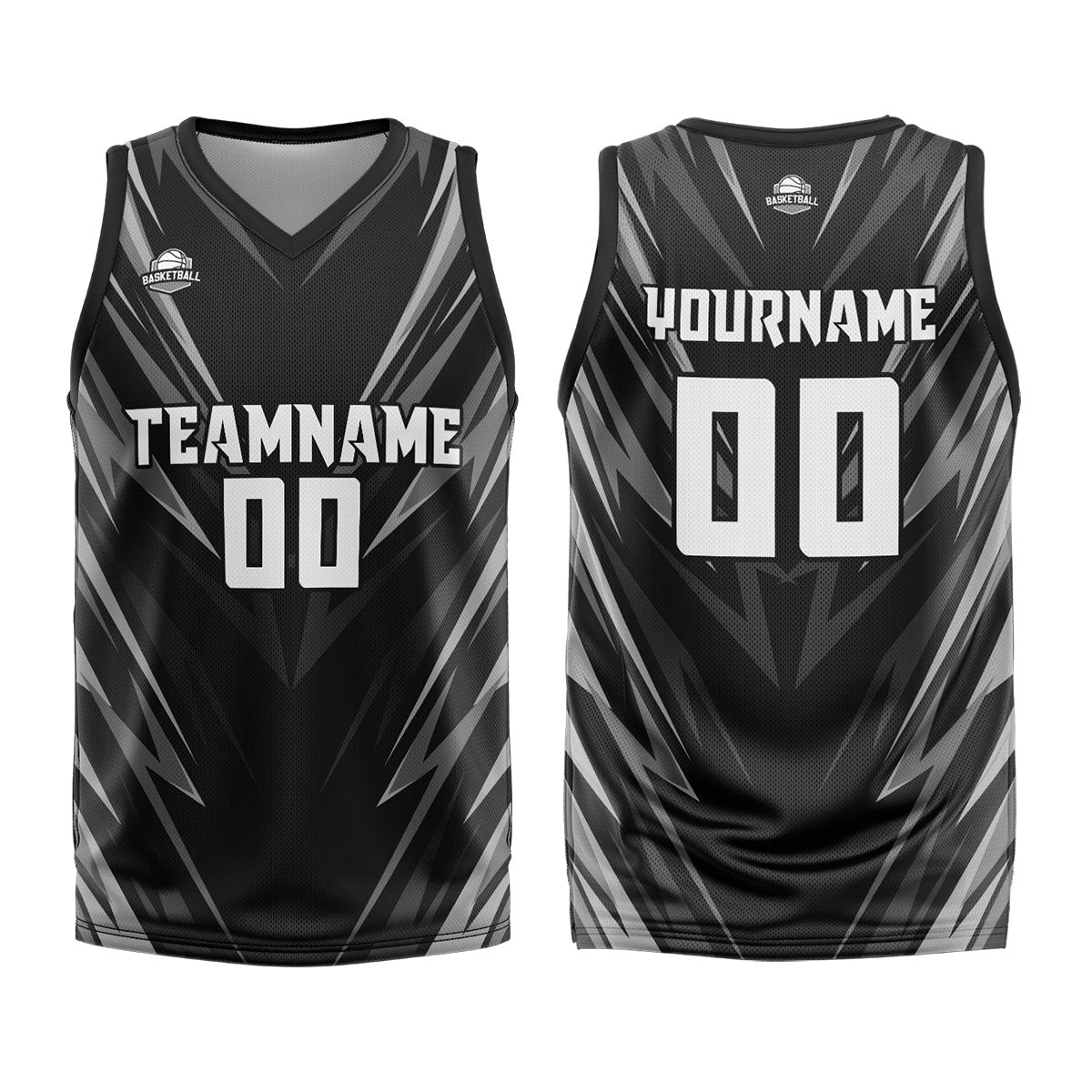 Custom Black Basketball Jersey Uniform Suit Printed Your Logo Name Number enthsush