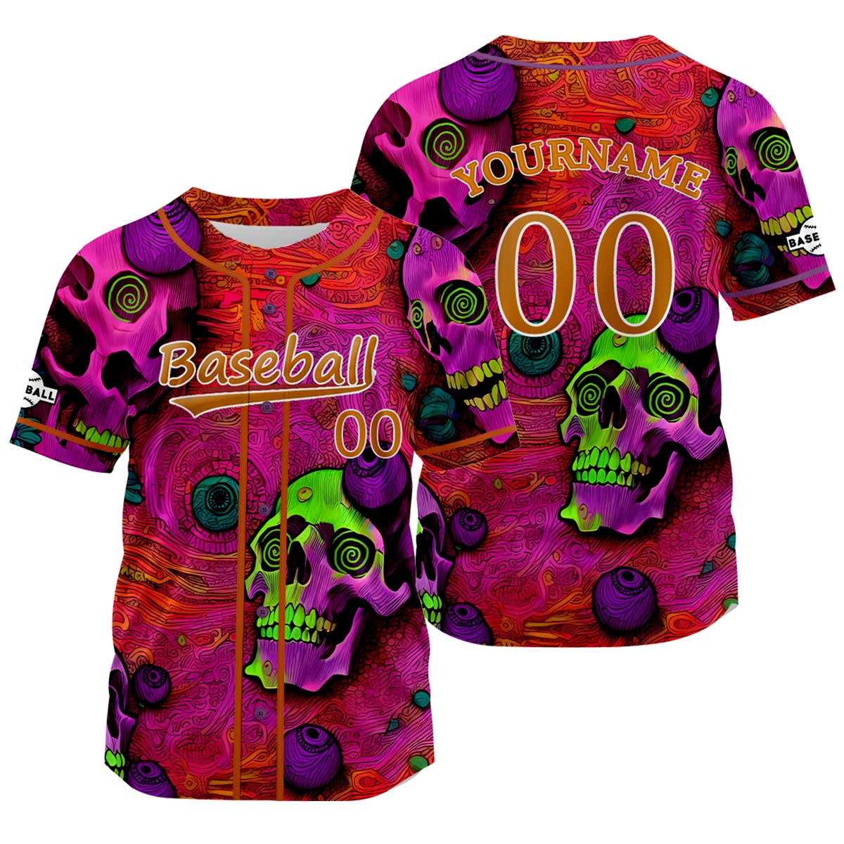 Custom Red Baseball Jersey Personalized Baseball Shirt for Men Women Kids Youth enthsush