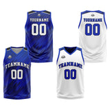 Custom Royal Reversible Basketball Suit for Adults and Kids Personalized Jersey