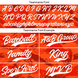 Custom Full Print Design Authentic Baseball Jersey orange