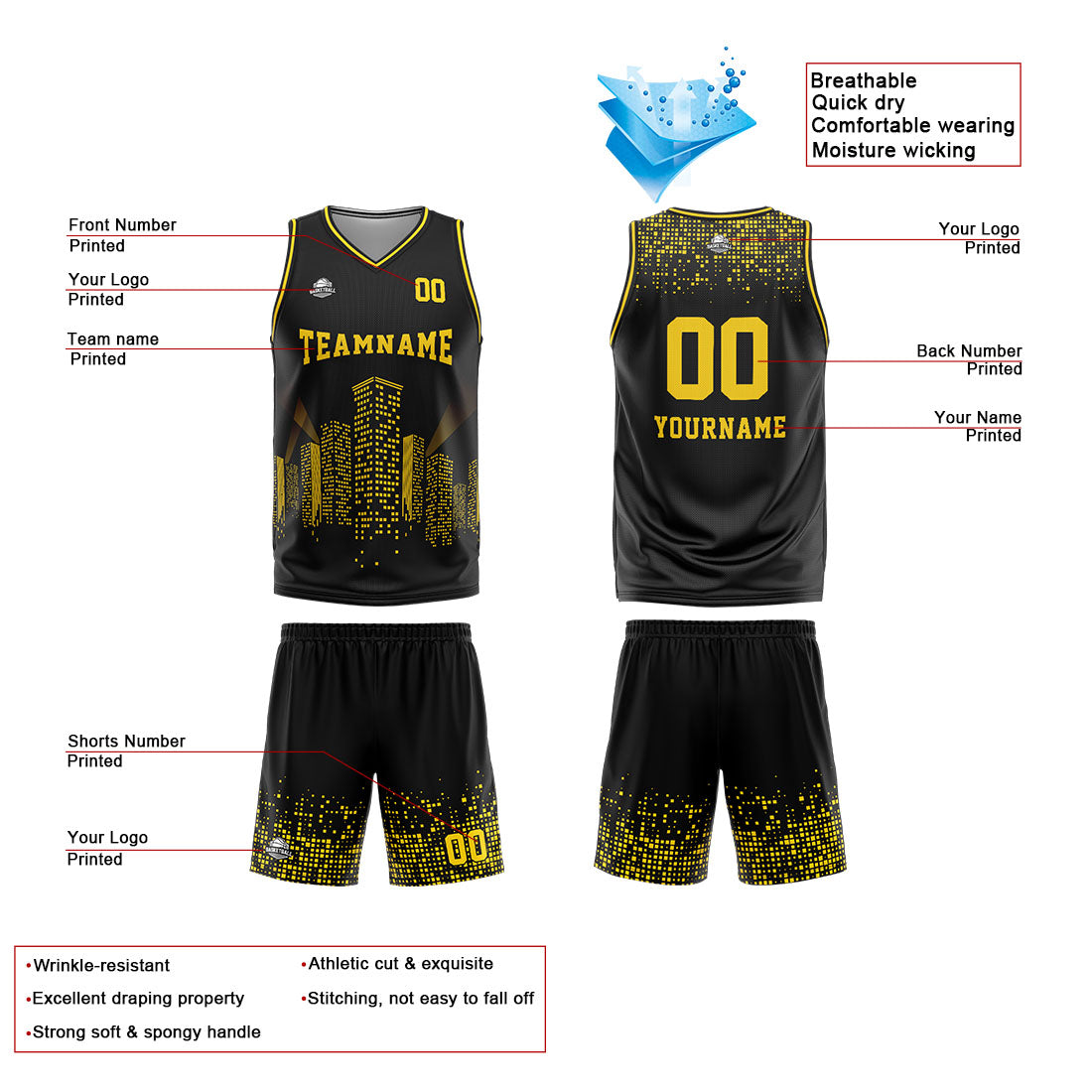 Custom Reversible Basketball Suit for Adults and Kids Personalized Jersey Royal-Red enthsush