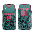 Custom Green Red Basketball Jersey Uniform Suit Printed Your Logo Name Number enthsush