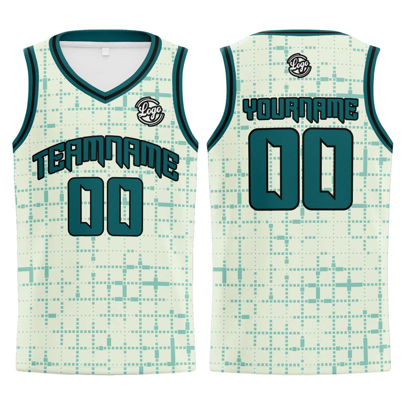 Custom Light Green Basketball Jersey Uniform Suit Printed Your Logo Name Number