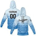 Custom Light Blue Sweatshirt Hoodie For Men Women Girl Boy Print Your Logo Name Number enthsush