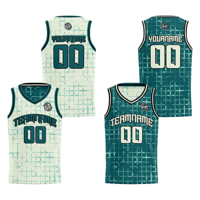 Custom Light Green Reversible Basketball Suit for Adults and Kids Personalized Jersey enthsush