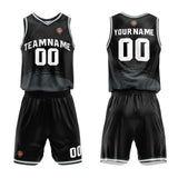 Custom Black Grey Basketball Jersey Uniform Suit Printed Your Logo Name Number