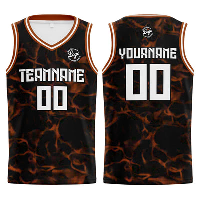 Custom Black Brown Basketball Jersey Uniform Suit Printed Your Logo Name Number enthsush