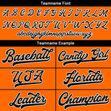 Custom Full Print Design Authentic Baseball Jersey orange