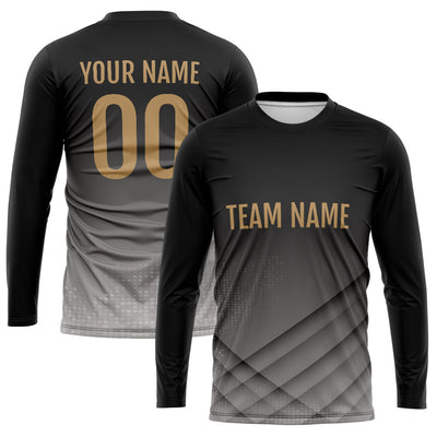 Custom Basketball Soccer Football Shooting Long T-Shirt for Adults and Kids Black enthsush
