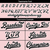 Custom Full Print Design Authentic Baseball Jersey pink