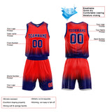 Custom Basketball Jersey Uniform Suit Printed Your Logo Name Number Red-Navy