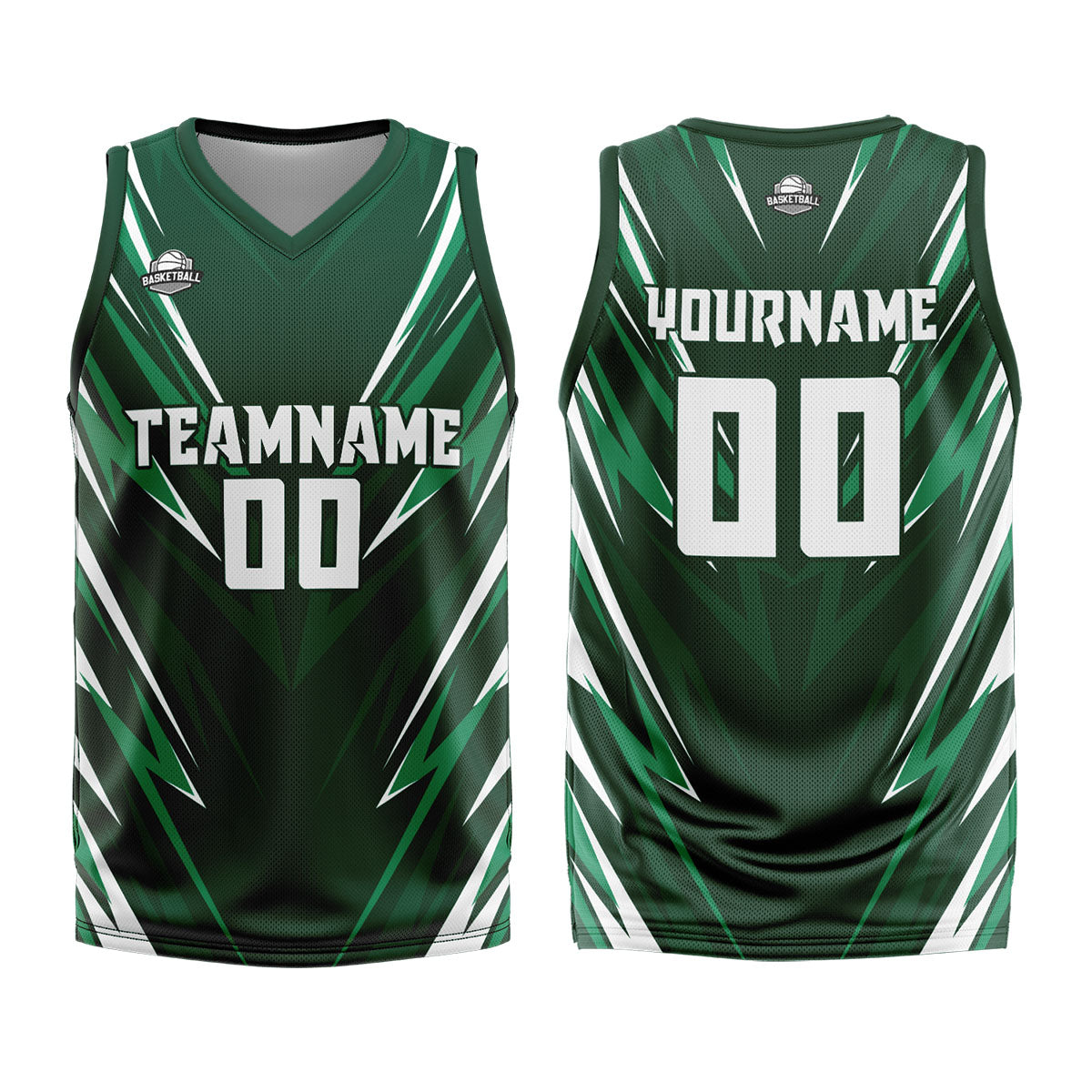 Custom Drak Green Basketball Jersey Uniform Suit Printed Your Logo Name Number enthsush