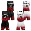 Custom Rose Red Reversible Basketball Suit for Adults and Kids Personalized Jersey enthsush