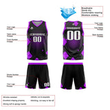 Custom Purple Reversible Basketball Suit for Adults and Kids Personalized Jersey